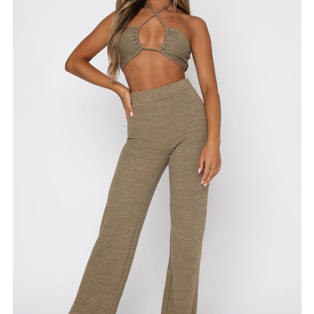 White fox khaki green xs set